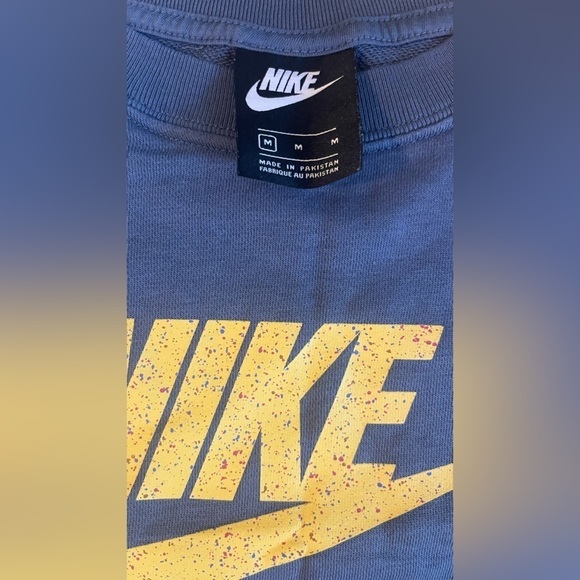 Nike Sportswear Icon Clash Short Sleeve Sweat Diffused Blue Women's Size Medium - Picture 5 of 5